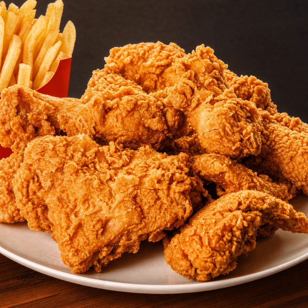 12pcs Mix Chicken Combo W/fries,can Soda.