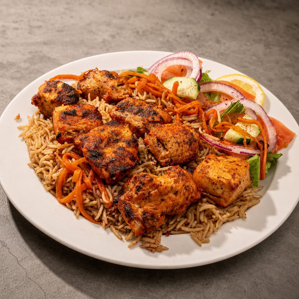 #1 Chicken Tikka Kabob.