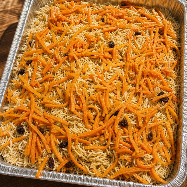 Rice Large Tray Of Afghani Rice W/carrots And Raisins.