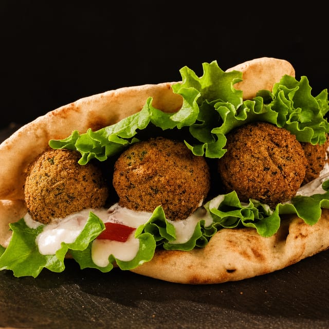 #30 Falafel Wrap Sandwich Only.