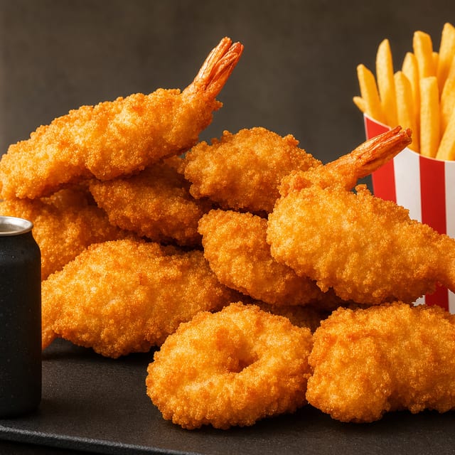 #26 21PCS Jumbo Shrimp Combo W/ medium fries & 20 oz soda\Before. #62.