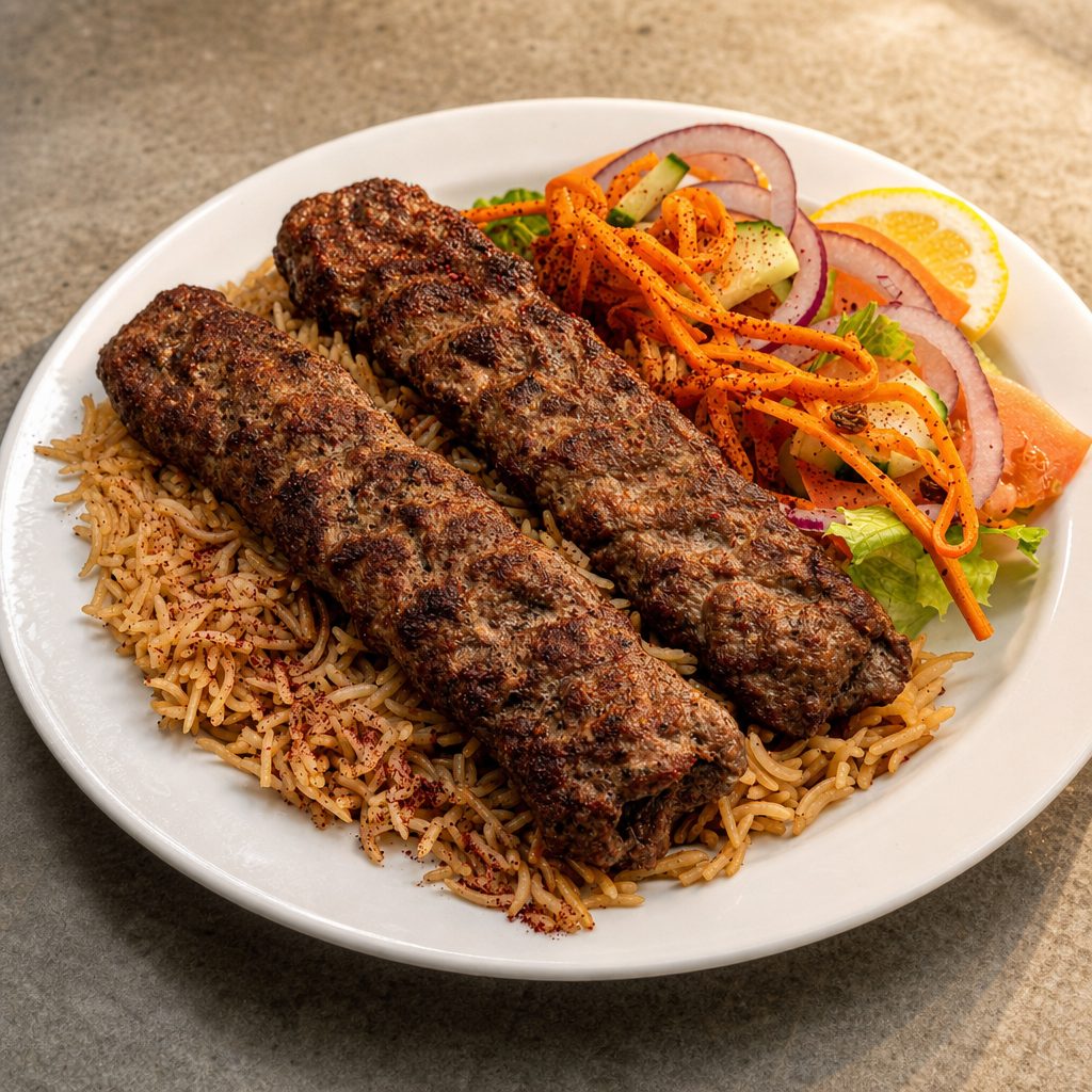 #3 Beef Kofta Kabob.