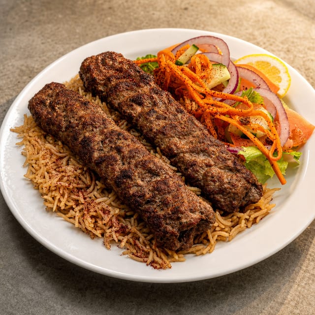 #3 Beef Kofta Kabob.