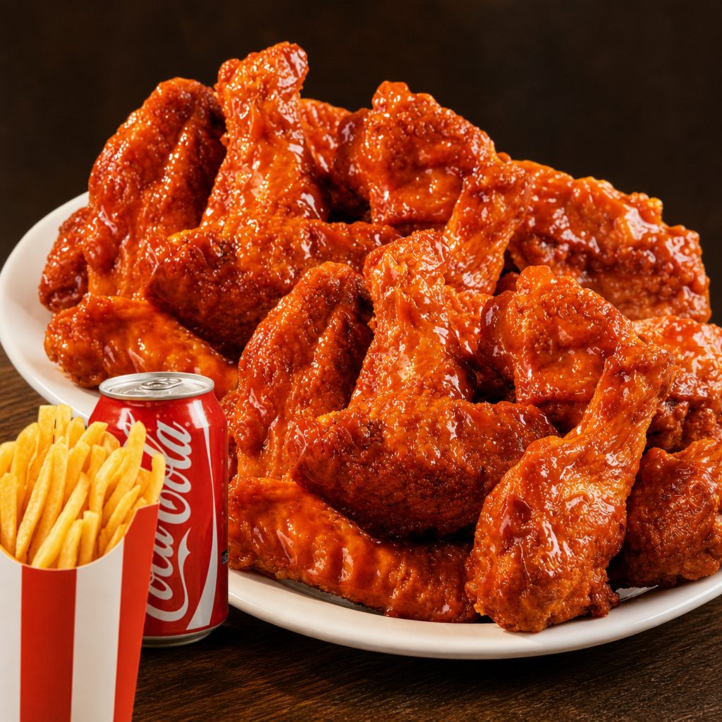 15 PCS Special Buffalo Wings Any Flavor.