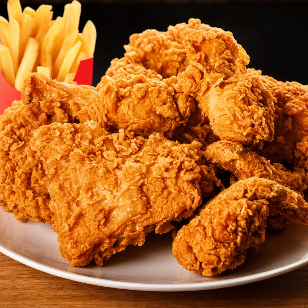 8pcs Mixed Chicken Combo W/fries,can Soda.