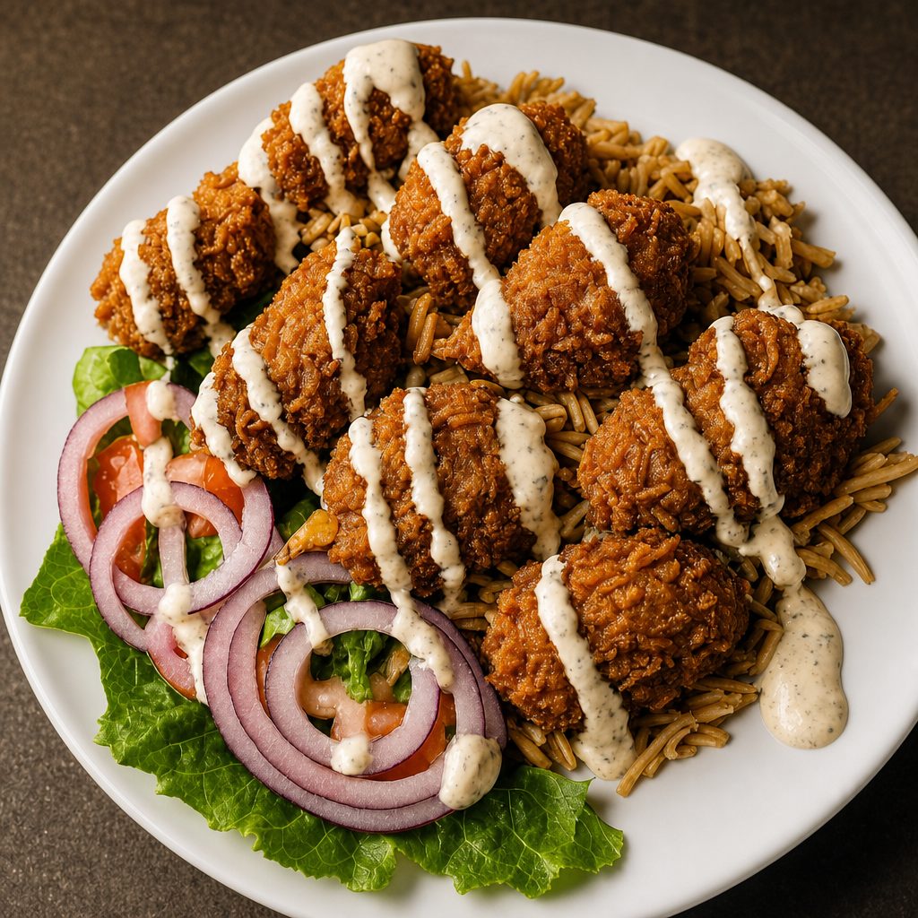 #43 Shrimp Gyro Platter Only.