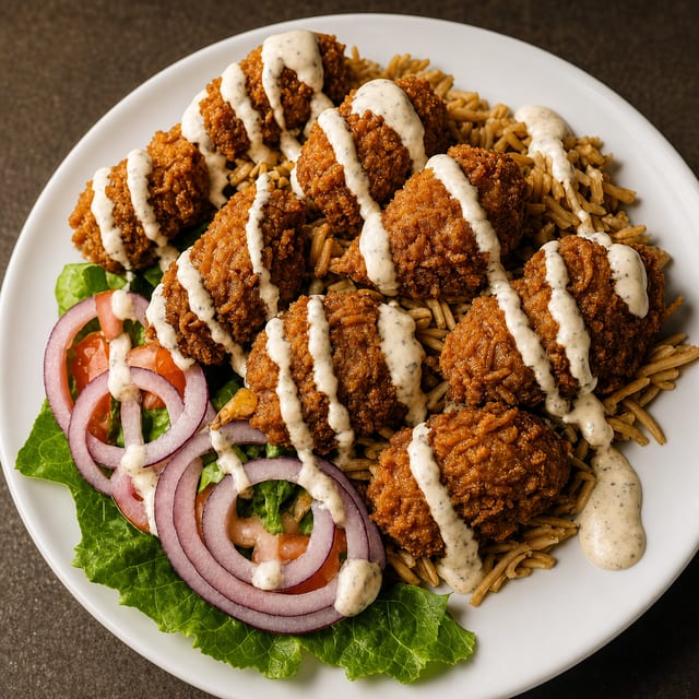 #43 Shrimp Gyro Platter Only.