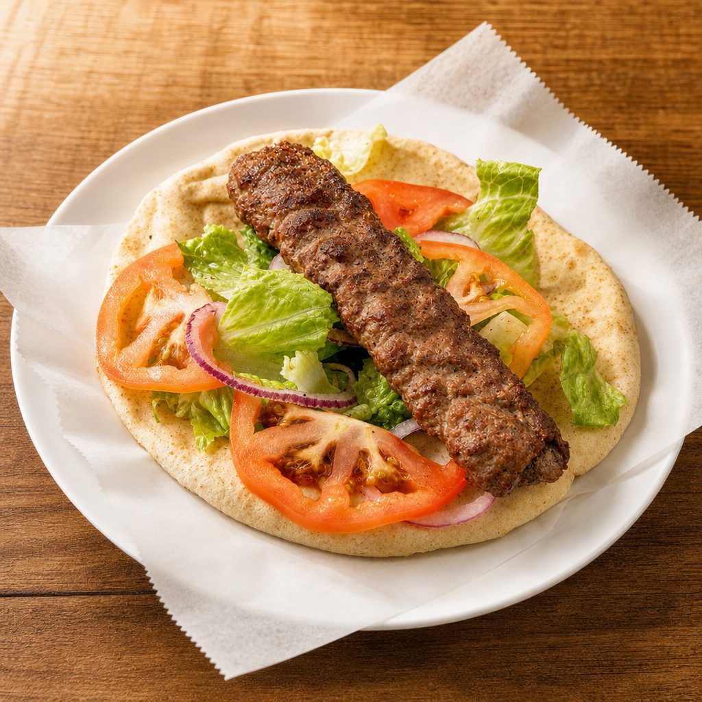 #51 Beef Kofta Roll (Only) Before. #40.