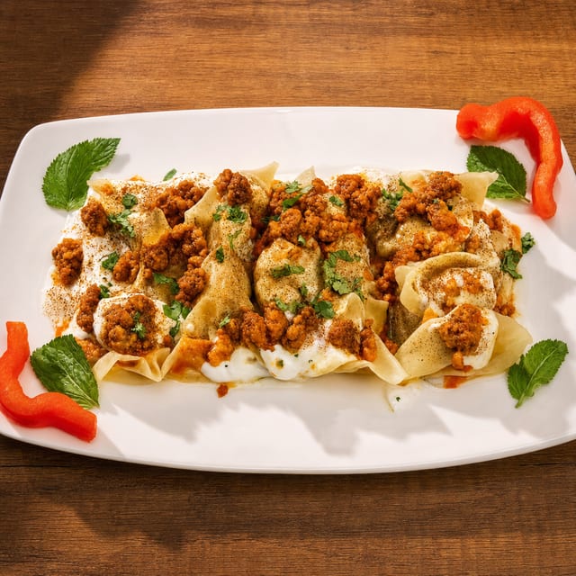 Mantoo (Beef Steamed Dumplings).
